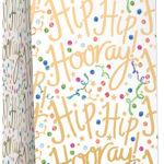 Wholesale Gift Bag Bottle - Hip Hip Hooray W125 x H365 x D100mm from Harrisons Direct