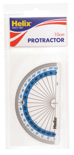 Helix Oxford 180 Degree Protractor from Harrisons Direct