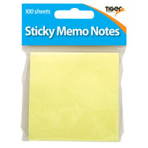 Stick On Notes Yellow 76 x 76mm in hang pack from Harrisons Direct