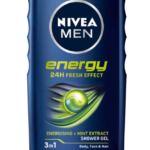 Nivea Shower Gel for Men Energy 250ml bottles from Harrisons Direct