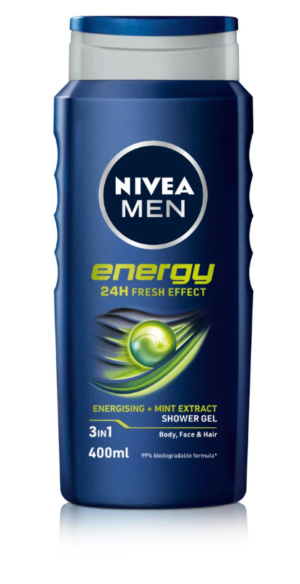 Nivea Shower Gel for Men Energy 250ml bottles from Harrisons Direct