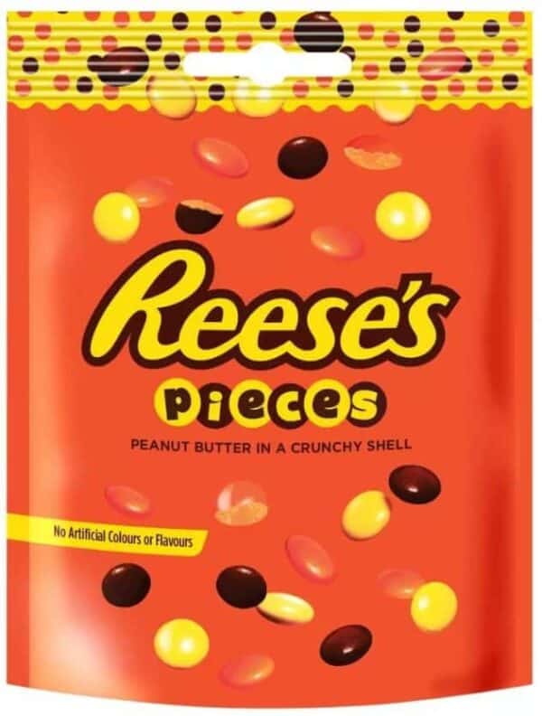 A Reese’s Pieces Peanut Butter Pouch from Harrisons Direct