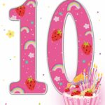 Wholesale Birthday Card Age 10 Girl - Word Play By Simon Elvin from Harrisons Direct