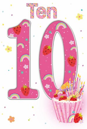 Wholesale Birthday Card Age 10 Girl - Word Play By Simon Elvin from Harrisons Direct