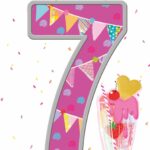 Wholesale Birthday Card Age 7 Girl - Word Play By Simon Elvin from Harrisons Direct