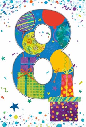 Wholesale Birthday Card Age 8 Boy - Word Play By Simon Elvin from Harrisons Direct