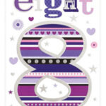 Wholesale Birthday Card Age 8 Girl - Word Play By Simon Elvin from Harrisons Direct