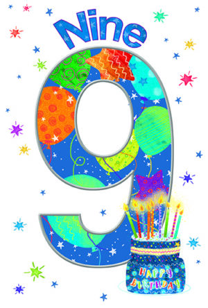 Wholesale Birthday Card Age 9 Boy - Word Play By Simon Elvin from Harrisons Direct