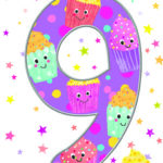 Wholesale Birthday Card Age 9 Girl - Word Play By Simon Elvin from Harrisons Direct