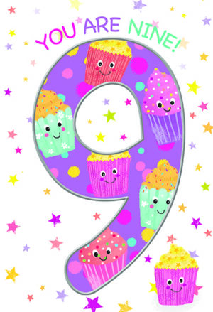 Wholesale Birthday Card Age 9 Girl - Word Play By Simon Elvin from Harrisons Direct