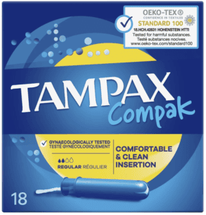 Tampax Compak Regular 18's from Harrisons Direct