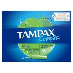 Tampax Compak Super 18's from Harrisons Direct