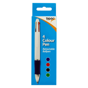 4 Colour Pen Hang Pack from Harrisons Direct