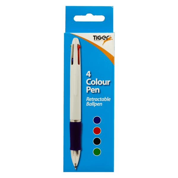 4 Colour Pen Hang Pack from Harrisons Direct