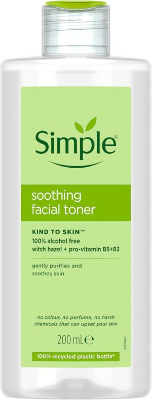 Simple Soothing Facial Toner 200ml bottle from Harrisons Direct