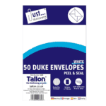 Just Stationery Duke White Envelopes 50s from Harrisons Direct