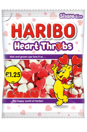 Haribo Heart Throbs 140g £1.25 PMP from Harrisons Direct