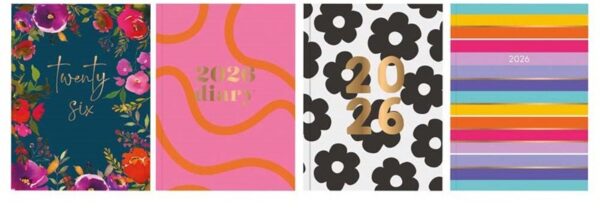 2026 Diary A5 Week To View 8 Assorted Designs