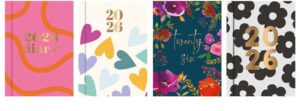 Wholesale 2026 Diary Pocket Week To View 8 Assorted Designs from Harrisons Direct