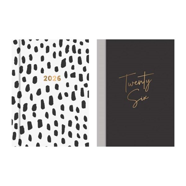 Wholesale 2026 Diary Pocket Week To View Monochrome from Harrisons Direct