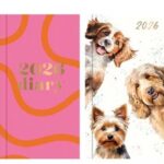 Wholesale 2026 Diary Slim Week To View 8 Assorted Designs from Harrisons Direct