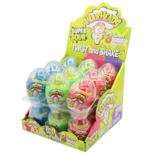 A box of Warheads Twist Egg from Harrisons Direct