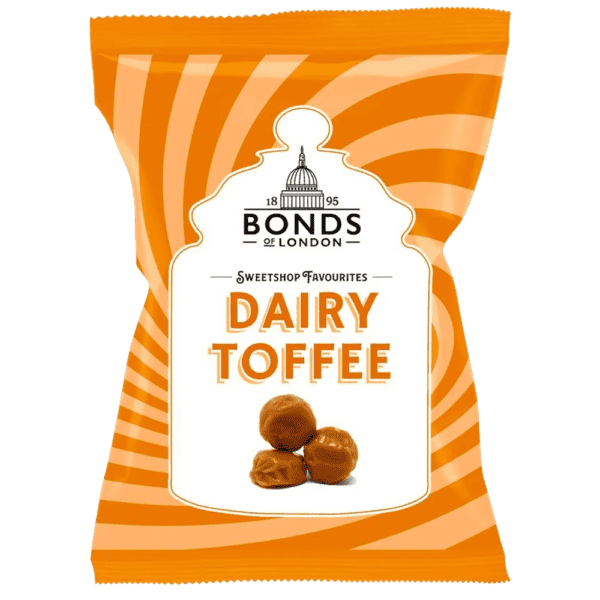 Bonds Sweetshop Favourites Dairy Toffee 120g bag from Harrisons Direct