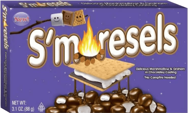 A box of S’moresels Marshmallow & Grahams from Harrisons Direct