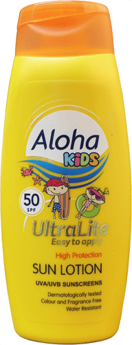 Aloha Sun Lotion for Kids SPF 50 250ml Bottle