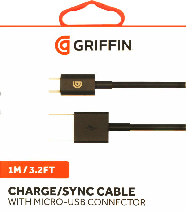 Griffin Charge & Sync Micro USB Cable 1m - Black