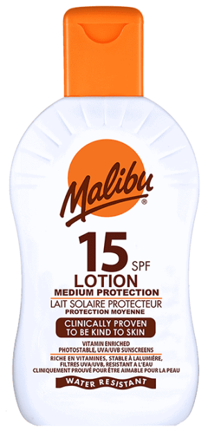 Malibu Sun Lotion SPF15 200ml Bottle