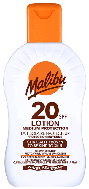 Malibu Sun Lotion SPF20 200ml Bottle