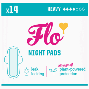 FLO Bamboo Pads with Wings, Night Pads 14's from Harrisons Direct