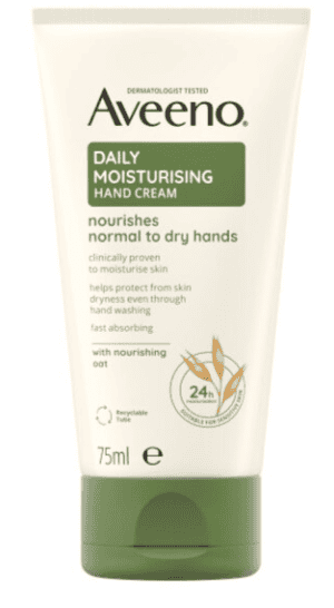 Aveeno Daily Moisturising Hand Cream 75ml in tube from Harrisons Direct