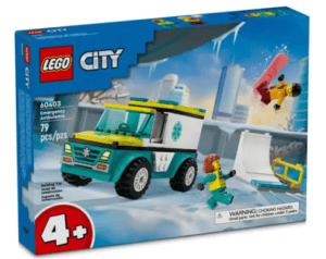 LEGO City Great Vehicles 60403 Emergency Ambulance and Snowboarder from Harrisons Direct