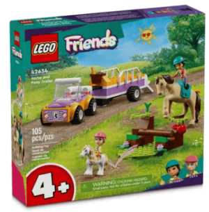 LEGO Friends 42634 Horse and Pony Trailer set from Harrisons Direct