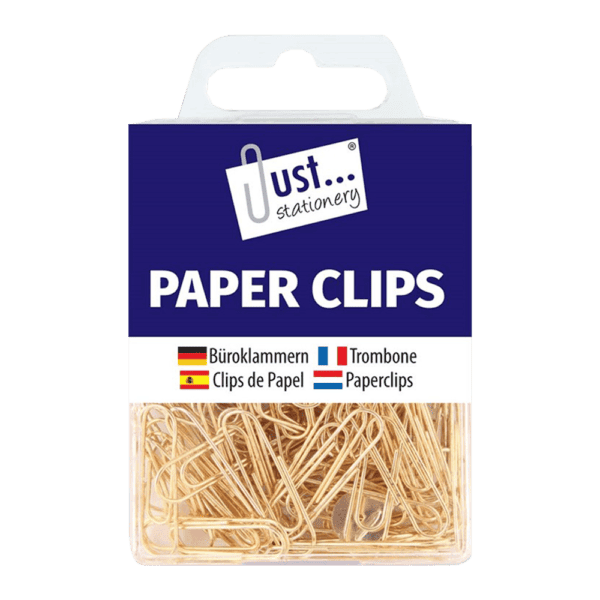 Just Stationery Paper Clips Assorted - Approx 120 from Harrisons Direct