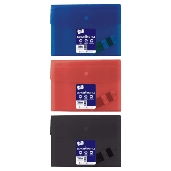 Just Stationery 6 Pocket Expanding Plastic A4 File from Harrisons Direct