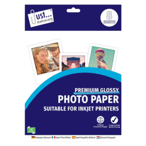 Just Stationery A4 Photo Paper Glossy 8 Sheets from Harrisons Direct