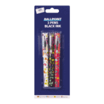 Just Stationery Designer Barrel Ball Point Pens 3s from Harrisons Direct