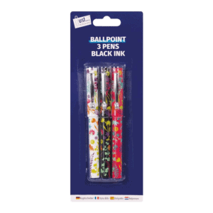 Just Stationery Designer Barrel Ball Point Pens 3s from Harrisons Direct