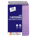 Just Stationery Neon Cover Notebook 5 Pack from Harrisons Direct