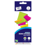 Just Stationery Neon Sticky Notes Assorted Colours 6 Pack from Harrisons Direct