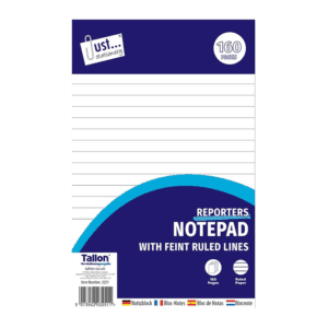 Just Stationery Reporter Notepad 50gsm 160 Pages from Harrisons Direct