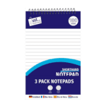 Just Stationery Shorthand Notepad 50gsm 50 Sheets 3 Pack from Harrisons Direct