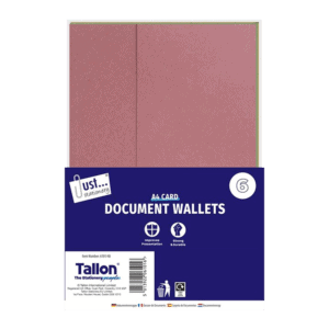 Just Stationery Traditional Card Document Wallets 6's from Harrisons Direct