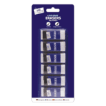 Just Stationery White Erasers 6 Pack from Harrisons Direct