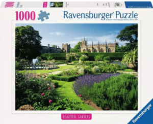 1,000 piece Ravensburger jigsaw with beautiful garden Sudeley scene from Harrisons Direct