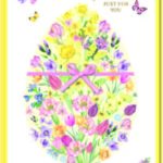 Easter Card Open - Easter Egg Flowers from Harrisons Direct