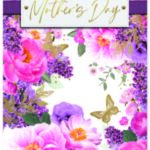 Mother's Day Card Open - Flowers & Butterflies from Harrisons Direct